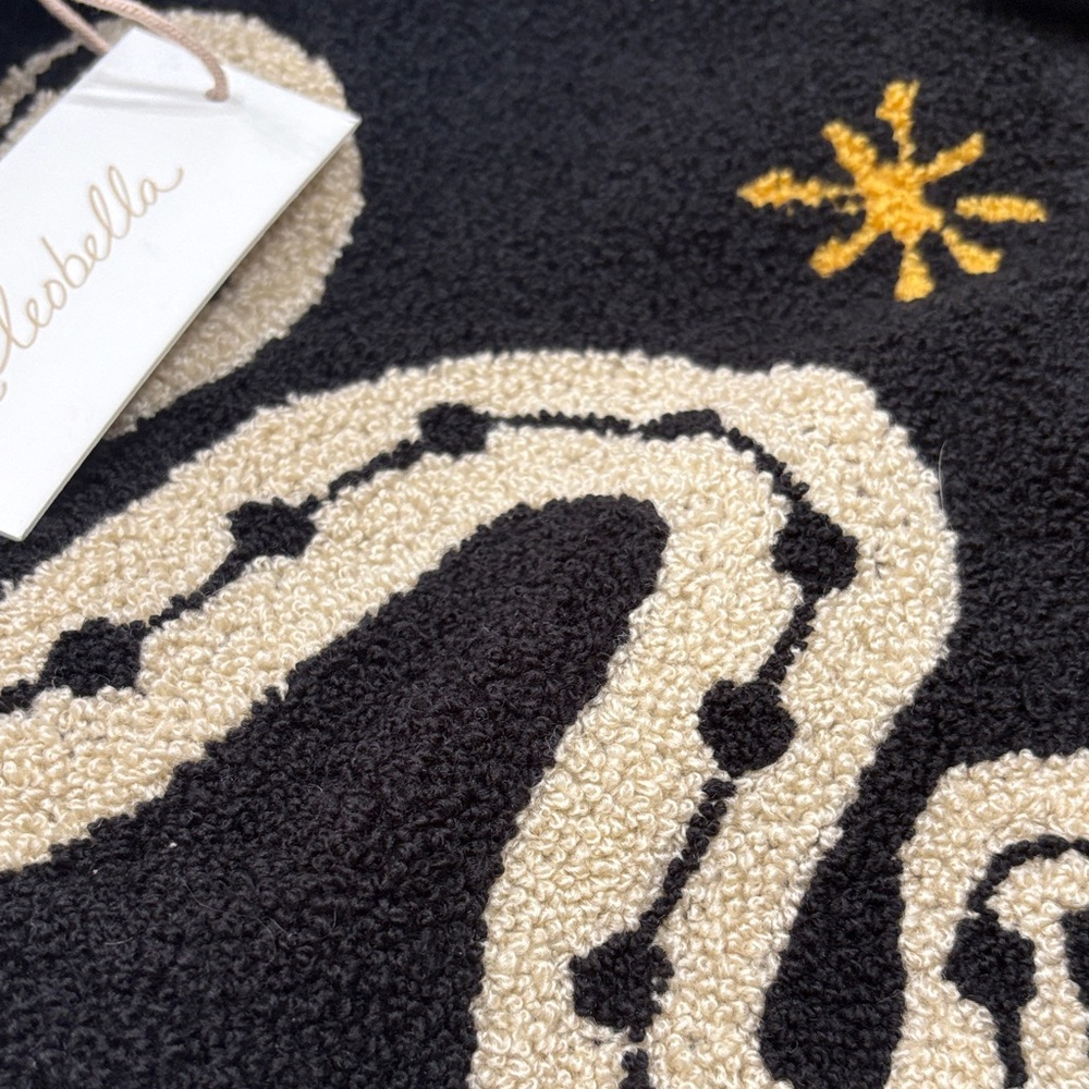 Cleobella Black and Cream Embroidered Tote - Picture 3 of 4